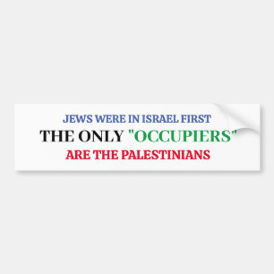 Pro-Israël Ik sta achter Israël bumpersticker