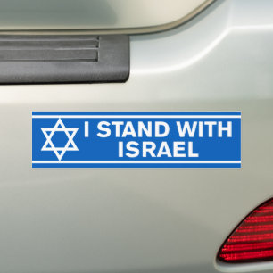 Pro-Israël Ik sta bij Israël Bumpersticker