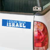 Pro-Israël Retro I staat achter Israël Bumpersticker (Op Truck)