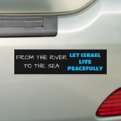 Pro Israël vredessteun Israël Bumpersticker (Op auto)