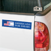 Pro-Israëlische Amerikanen voor Israëlische Bumper Bumpersticker (Op Truck)