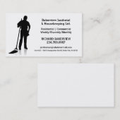 Pro Janitorial of Housekeeping Cleaning Service Visitekaartje (Voorkant / Achterkant)