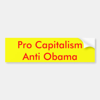 Pro-kapitalisme Anti-Obama Bumpersticker