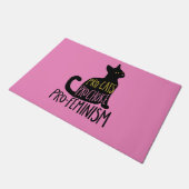 Pro-kat pro-keuze pro-feminisme deurmat (Schuin)