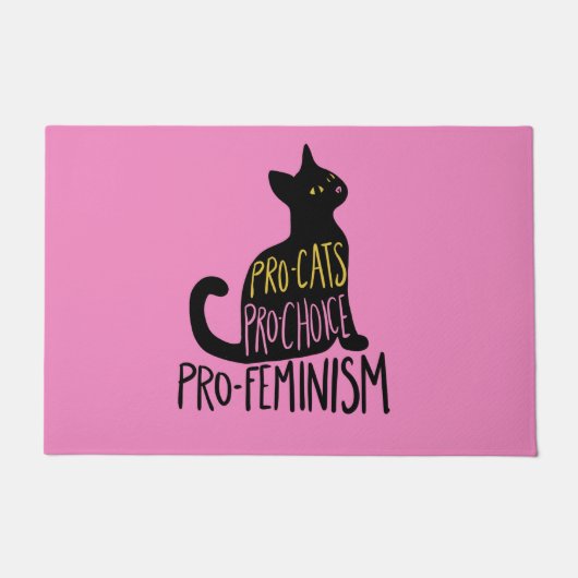 Pro-kat pro-keuze pro-feminisme deurmat (Voorkant)