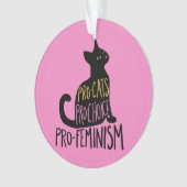 Pro-kat pro-keuze pro-feminisme ornament (voorkant)