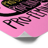 Pro-kat pro-keuze pro-feminisme poster (Hoek)
