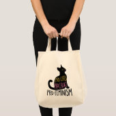 Pro-kat pro-keuze pro-feminisme tote bag (Voorkant (product))