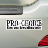 Pro-keuze Bumpersticker (Op auto)
