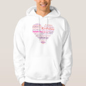 Pro-keuze met hart hoodie (Voorkant)