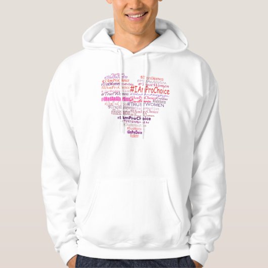 Pro-keuze met hart hoodie (Voorkant)