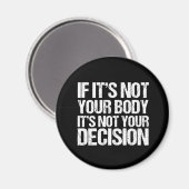 Pro-keuze Niet uw lichaam Niet uw beslissing Magneet (Voorkant / Achterkant)