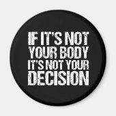Pro-keuze Niet uw lichaam Niet uw beslissing Magneet (Voorkant)
