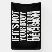 Pro-keuze Niet uw lichaam Niet uw beslissing Spandoek (Verticaal)