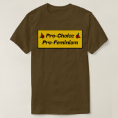 Pro Keuze Pro Feminisme1 T-shirt (Design voorkant)