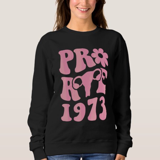 Pro Keuze Roe 1973 Bloem Baarmoeder Roze 1 Trui (Voorkant)