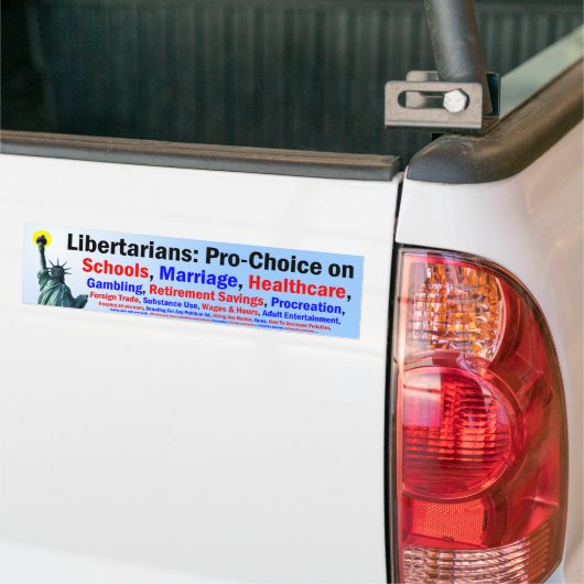 Pro-keuze voor alles bumpersticker (Op Truck)