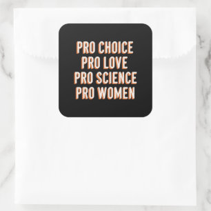 Pro Keuze Vrouwenrechten Feministe Patriarchaat LG Vierkante Sticker