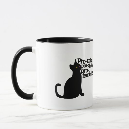 pro-keuzevrijheid pro-feminisme mok (Links)