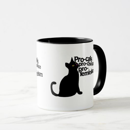 pro-keuzevrijheid pro-feminisme mok (Voorkant rechts)