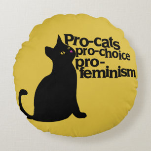 pro-keuzevrijheid pro-feminisme rond kussen