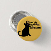 pro-keuzevrijheid pro-feminisme ronde button 3,2 cm (Voorkant /achterkant)