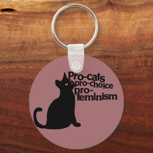 pro-keuzevrijheid pro-feminisme sleutelhanger (Voorkant)