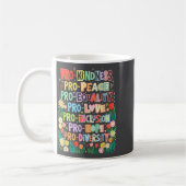 Pro Kindness Peace Equality Love Inclusion Diversi Koffiemok (Links)