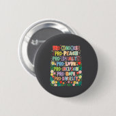 Pro Kindness Peace Equality Love Inclusion Diversi Ronde Button 5,7 Cm (Voorkant /achterkant)