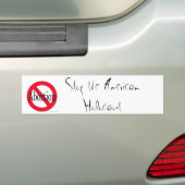 Pro-leven /American Holocaust Bumpersticker (Op auto)