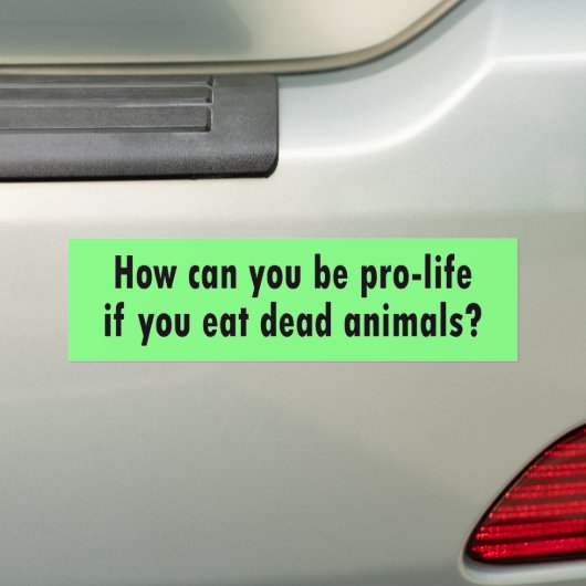 pro-leven bumpersticker (Op auto)