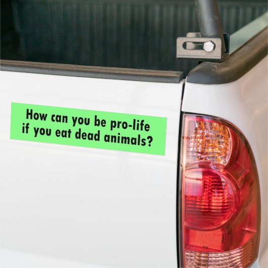 pro-leven bumpersticker (Op Truck)