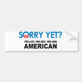 Pro-leven. Pro-God. Pro-Pistool Amerikaans Bumpersticker (Voorkant)