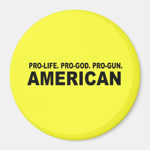 Pro-leven. Pro-God. Pro-Pistool Amerikaans Magneet