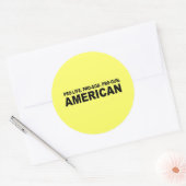 Pro-leven. Pro-God. Pro-Pistool Amerikaans Ronde Sticker (Envelop)