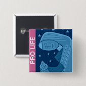 PRO LEVEN VIERKANTE BUTTON 5,1 CM (Voorkant /achterkant)