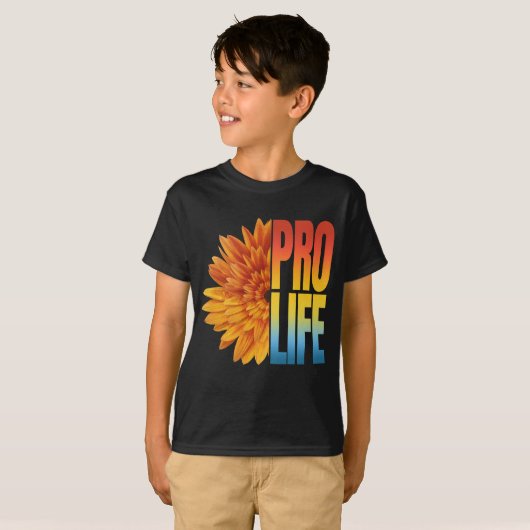 PRO LEVENS ZONNEBLOEM T-SHIRT (Voorkant volledig)