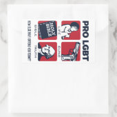 Pro LGBT - Patriottische Stickers (Tas)