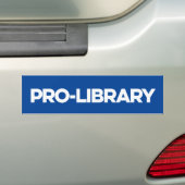 Pro-Library Bumpersticker (Op auto)