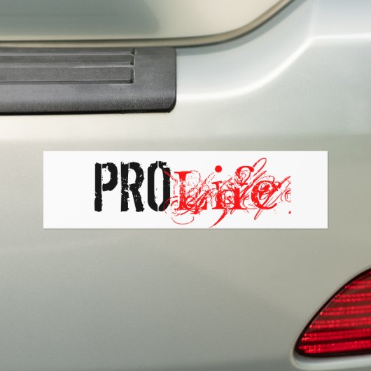 Pro Life 2 Bumpersticker (Op auto)