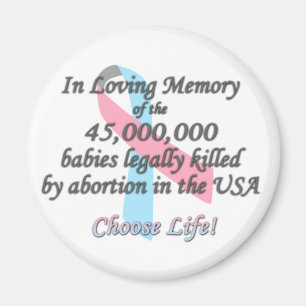 Pro Life, abortusstatistieken Magneet