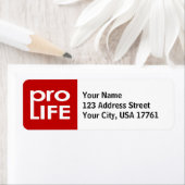 Pro Life-adreslabels voor retourzendingen Etiket (Insitu)