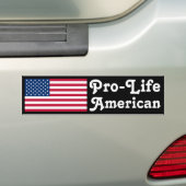 Pro-Life American Bumpersticker (Op auto)