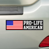 Pro-Life American Bumpersticker (Op auto)