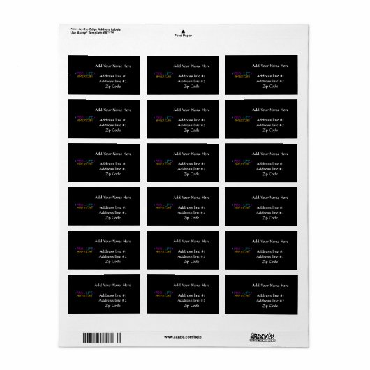 Pro-Life American Etiket (Full Sheet)