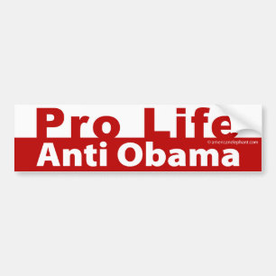 Pro Life Anti Obama Bumpersticker