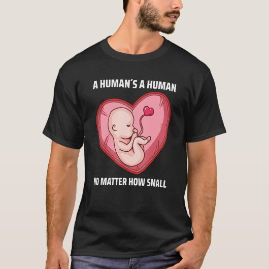 Pro Life antiabortus Kies voor leven 5 T-shirt (Voorkant)