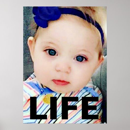 PRO-LIFE BABY GIRL RECHT OP LEVEN POSTER (Voorkant)
