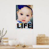 PRO-LIFE BABY GIRL RECHT OP LEVEN POSTER (Keuken)