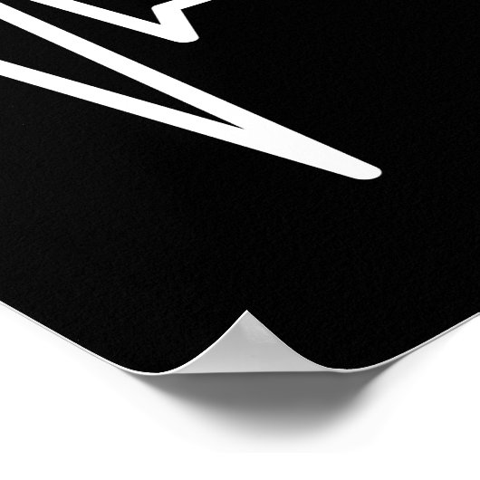 Pro-Life Baby hartslag Pulse EKG: Christelijk gelo Poster (Hoek)